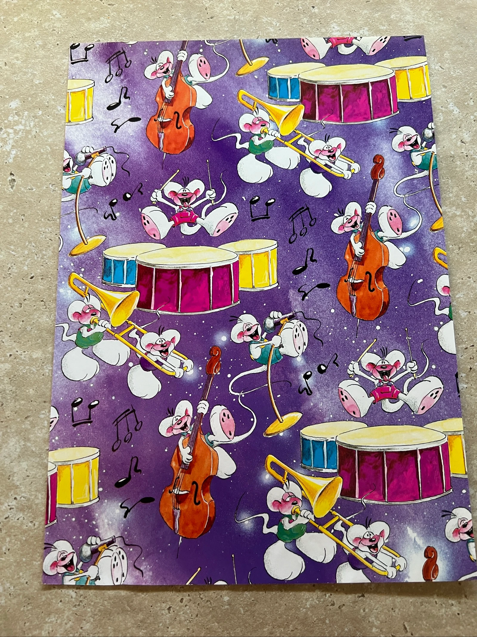 Papier cadeau Diddl format A4 ancien